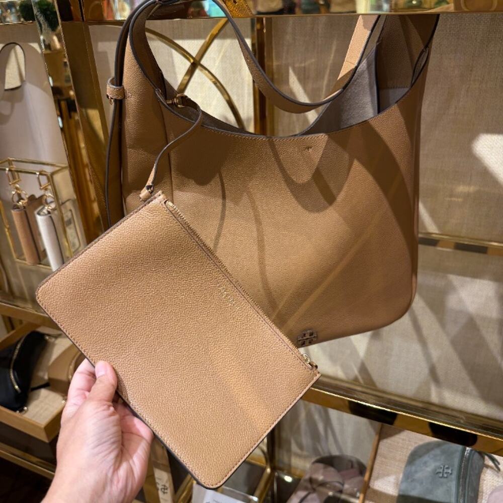 Tory Burch Thea Oversized Slouchy Shoulder Bag 179772 Tiramisu $600